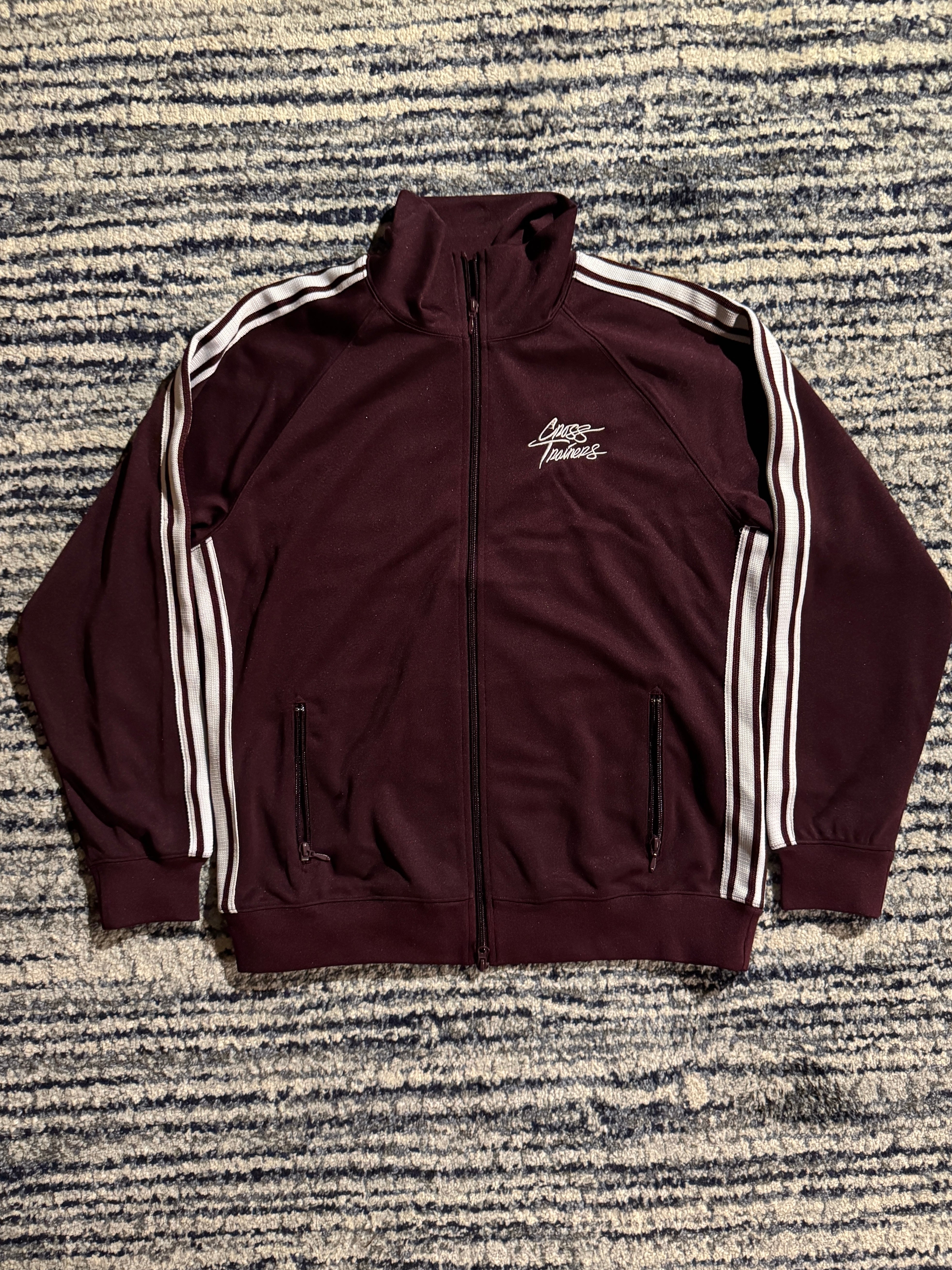 Crosstrainers Maroon/White Track Jacket