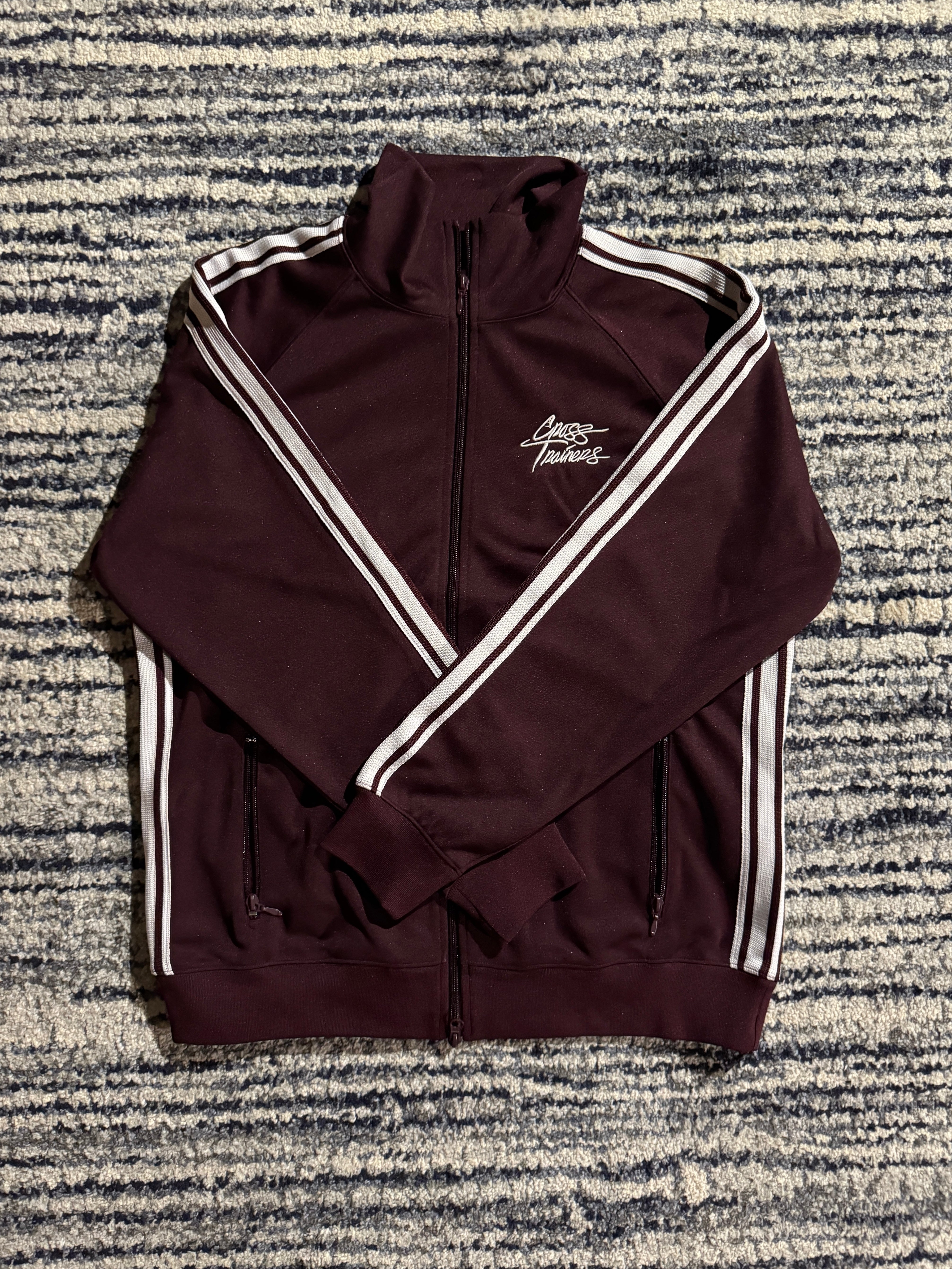 Crosstrainers Maroon/White Track Jacket