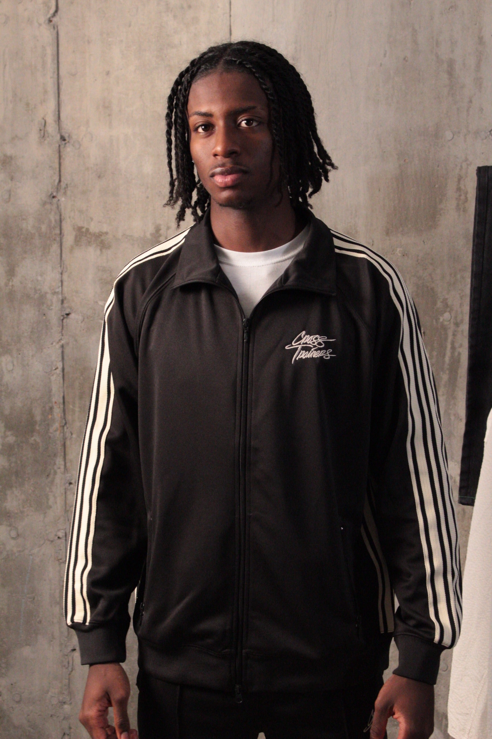 Crosstrainers Black/Cream Track Jacket